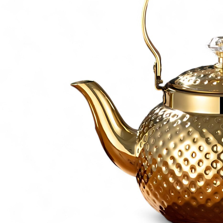 Teekanne 2 Liter Gold