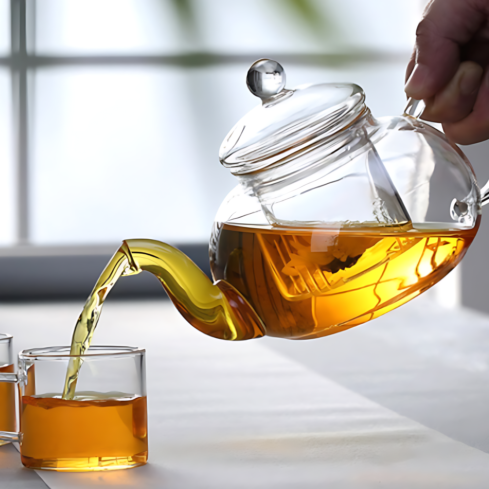 Teekanne Aus Glas Mit Stövchen