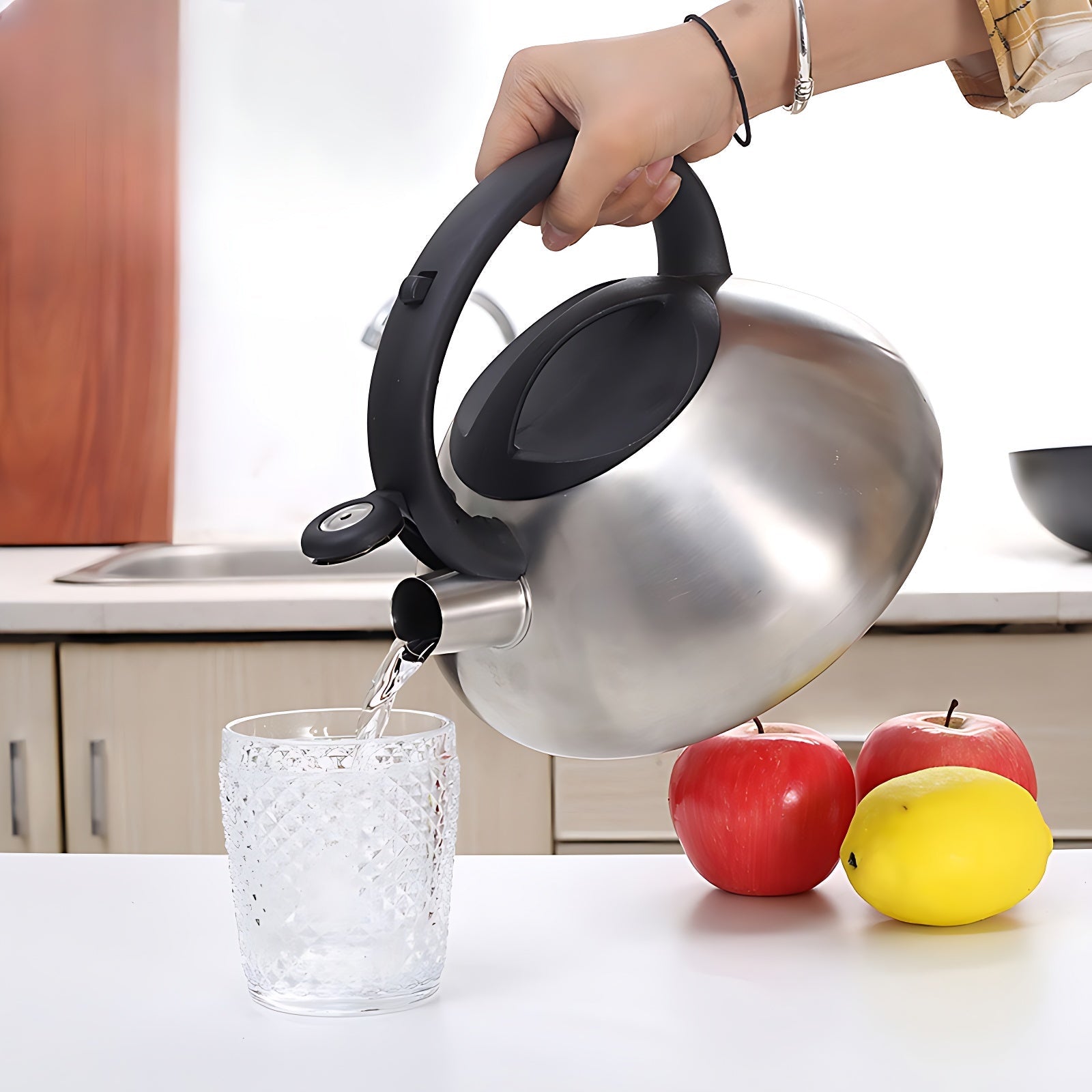 Teekanne Edelstahl Matt