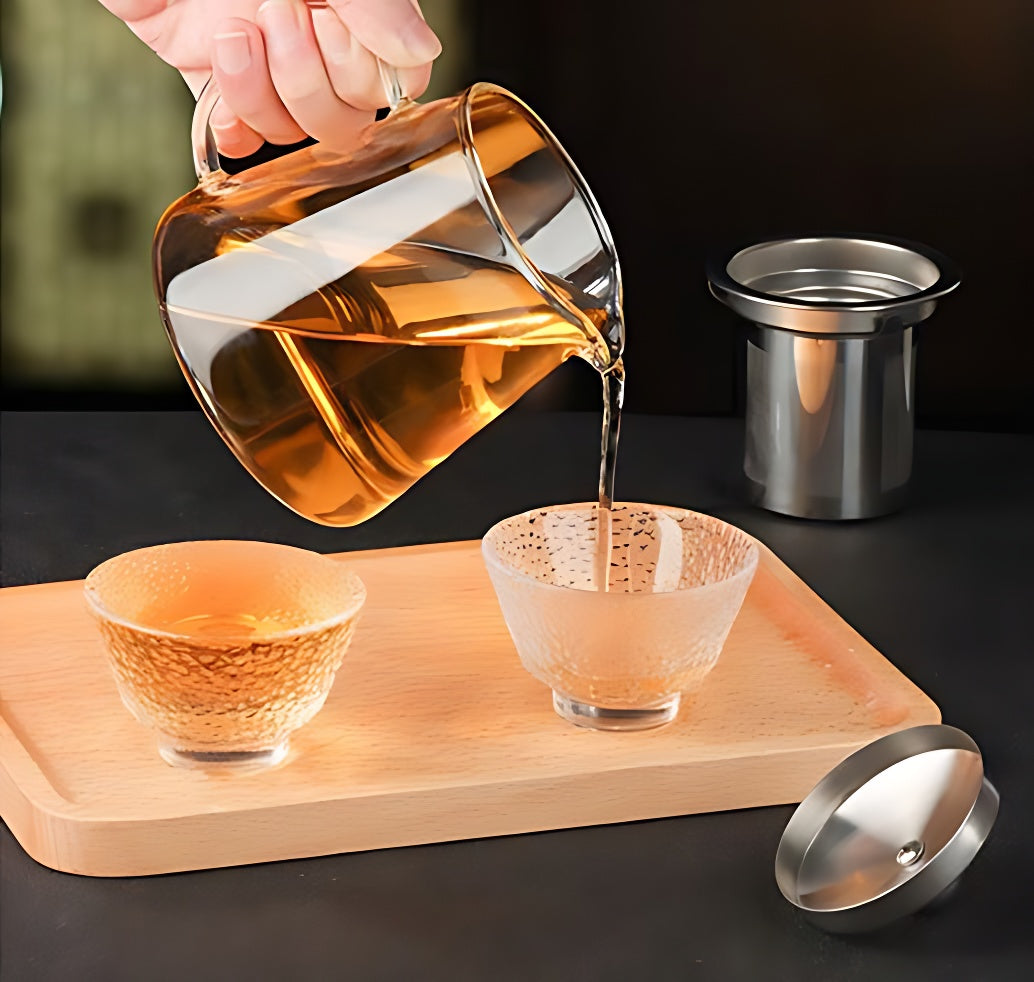 Teekanne Glas Mit Sieb