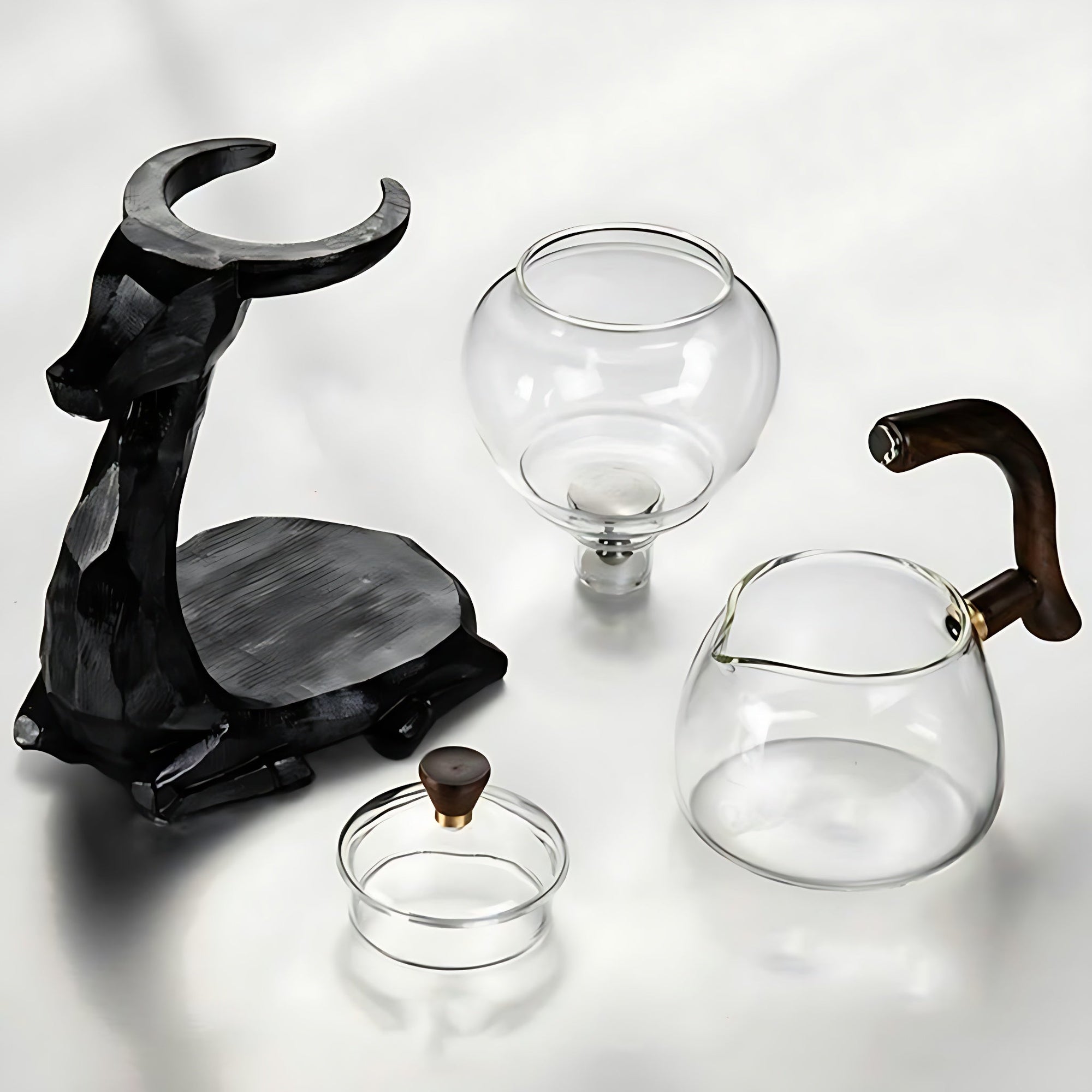 Teekanne Glas Schwarztee