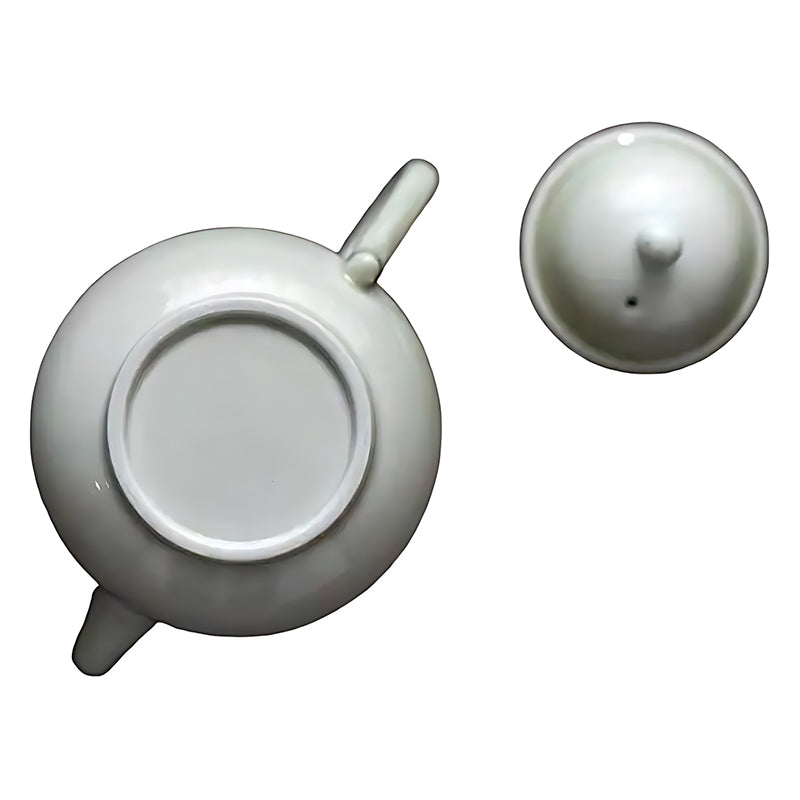 Teekanne Grau Porzellan