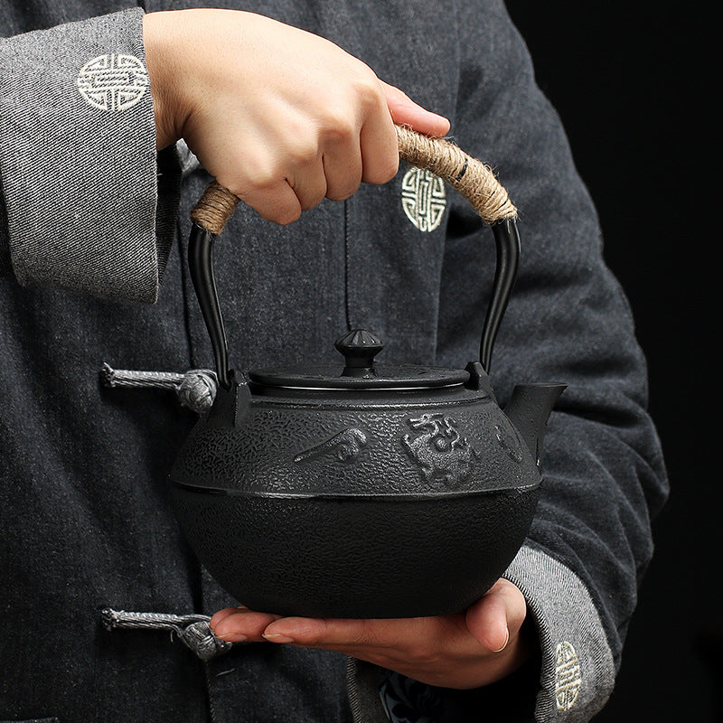 Teekanne gusseisen innen emailliert