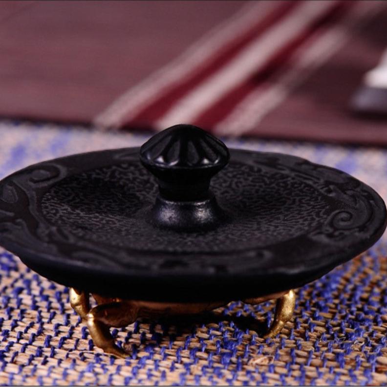 Teekanne gusseisen innen emailliert