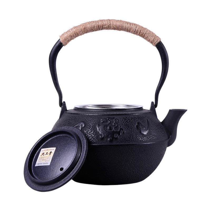 Teekanne gusseisen innen emailliert