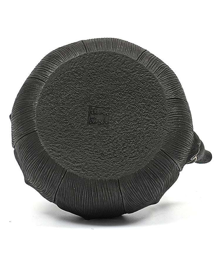 Teekanne gusseisen kambin schwarz iwachu