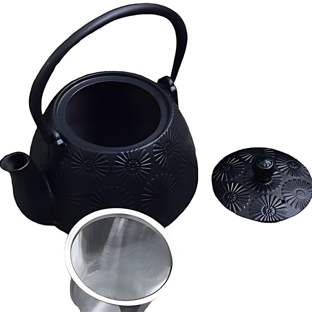 Teekanne gusseisen mit sieb