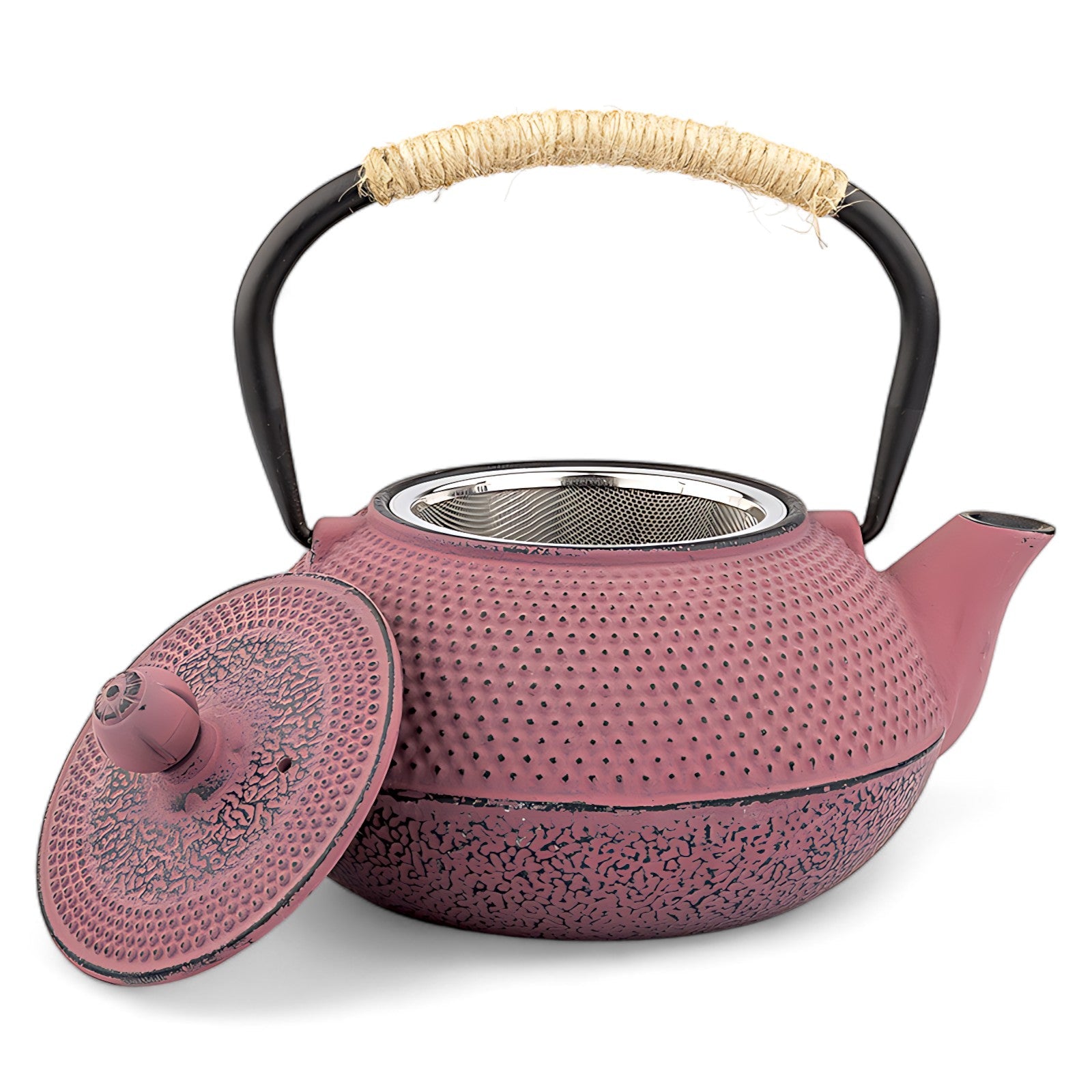 Teekanne Gusseisen Rosa