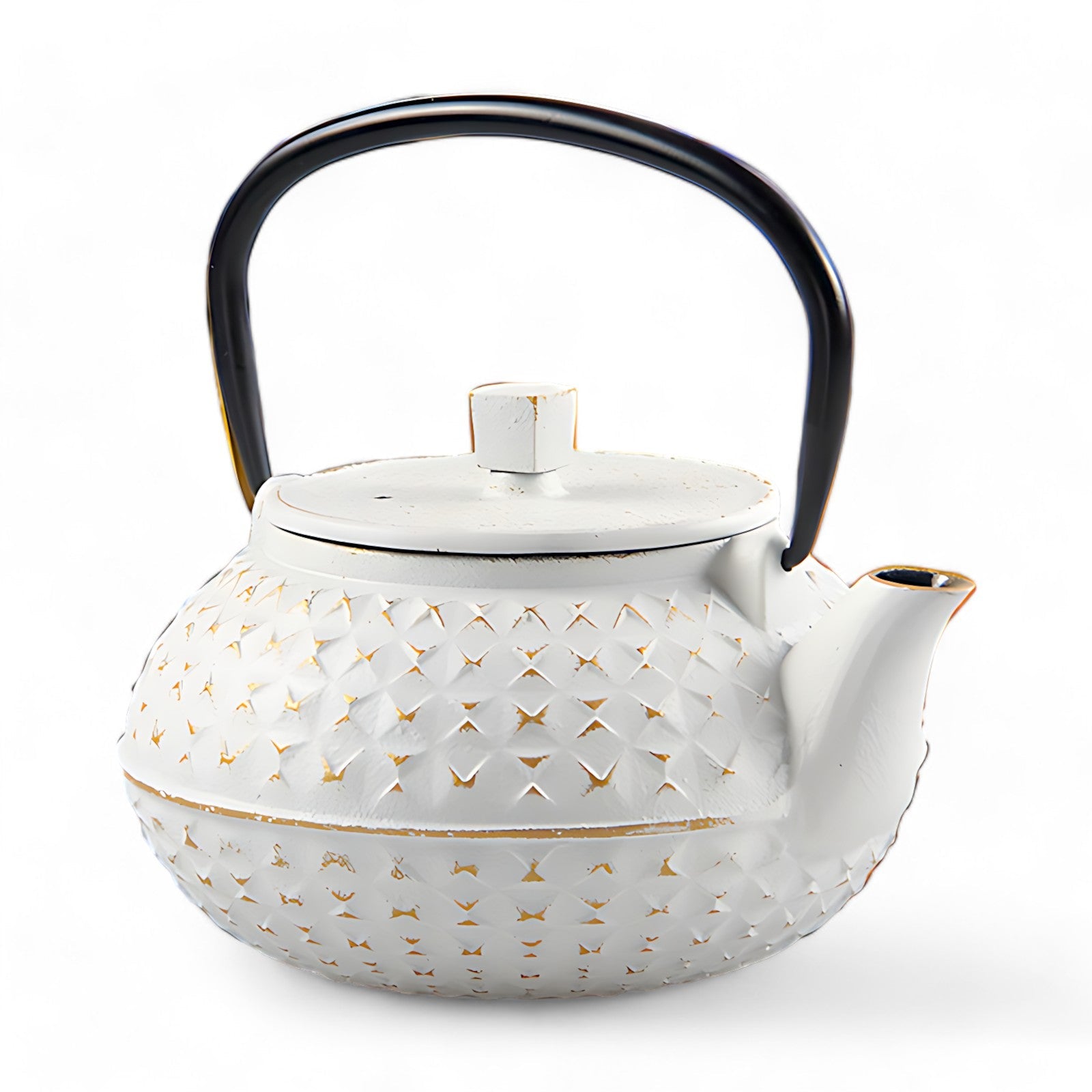 Teekanne gusseisen weiß