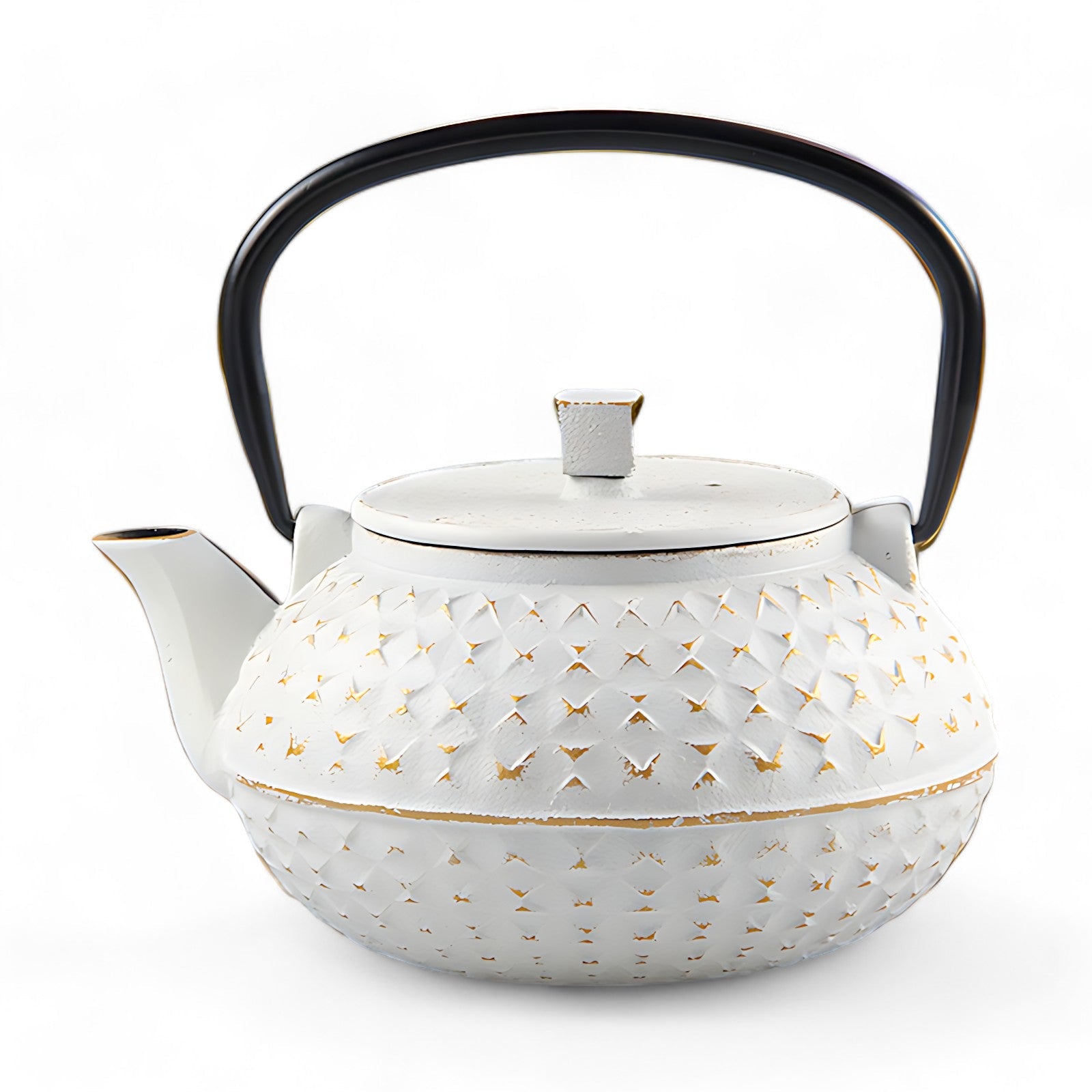 Teekanne gusseisen weiß