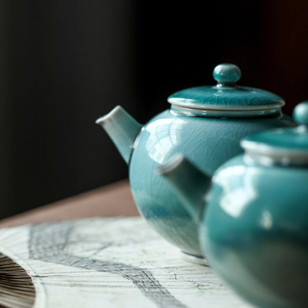 Teekanne Jade Porzellan