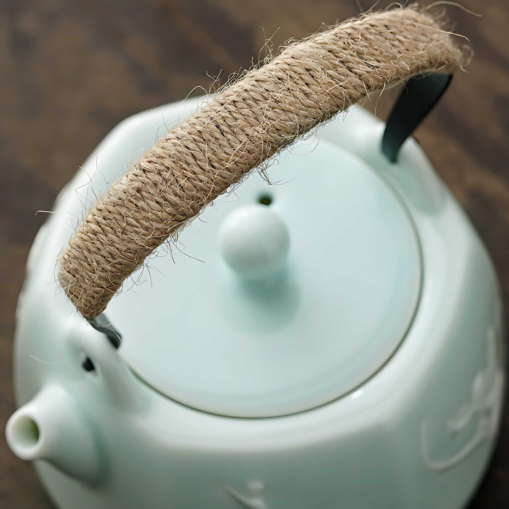 Teekanne Keramik Blau