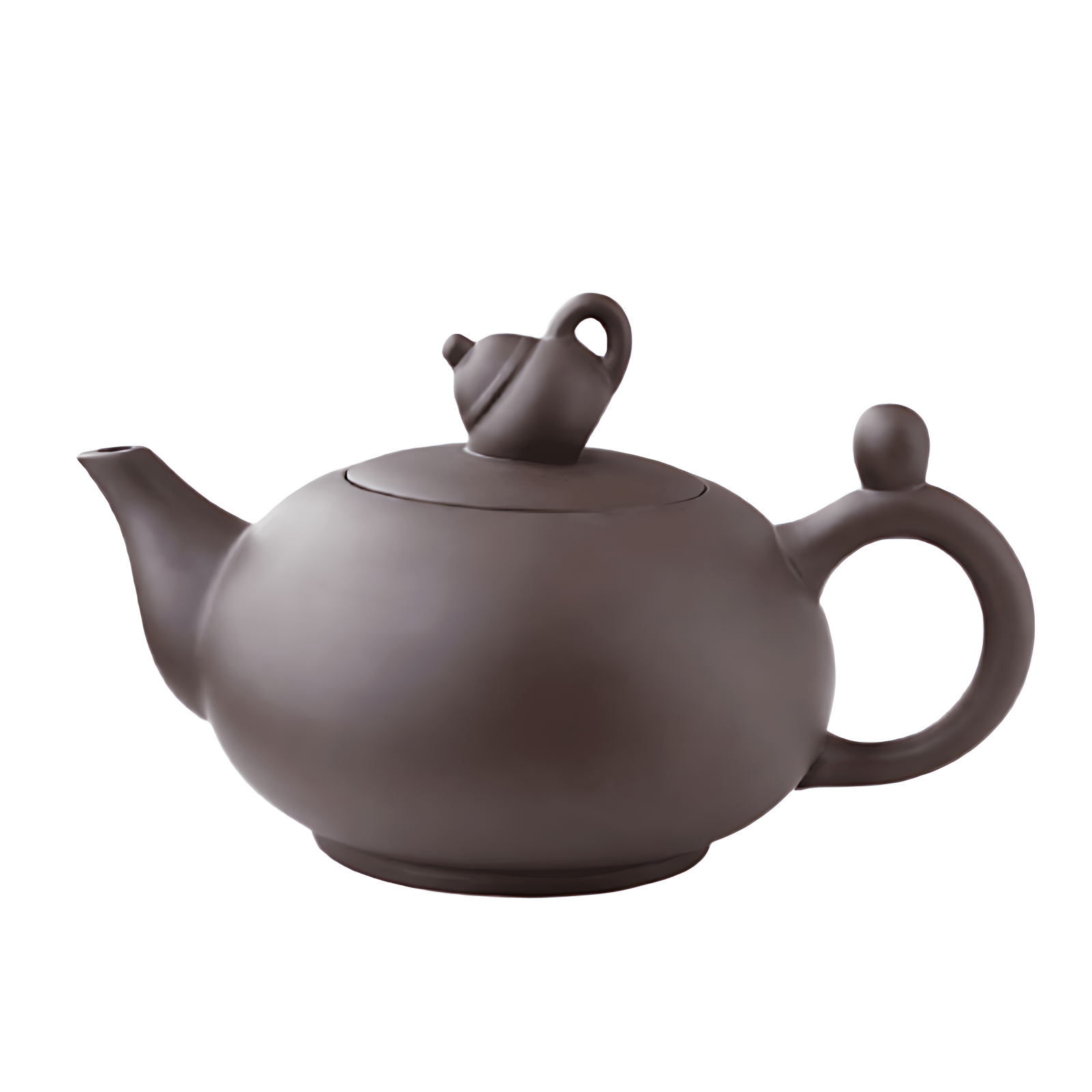 Teekanne Keramik Braun