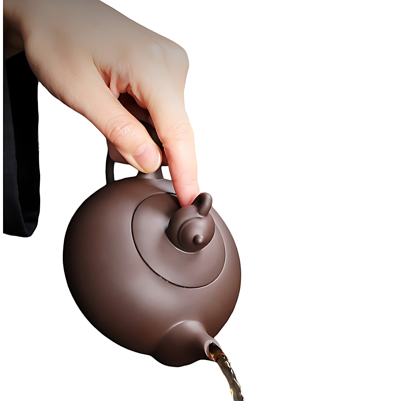 Teekanne Keramik Braun