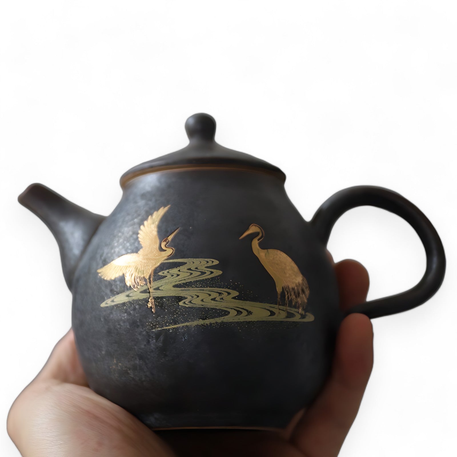 Teekanne Keramik Grau