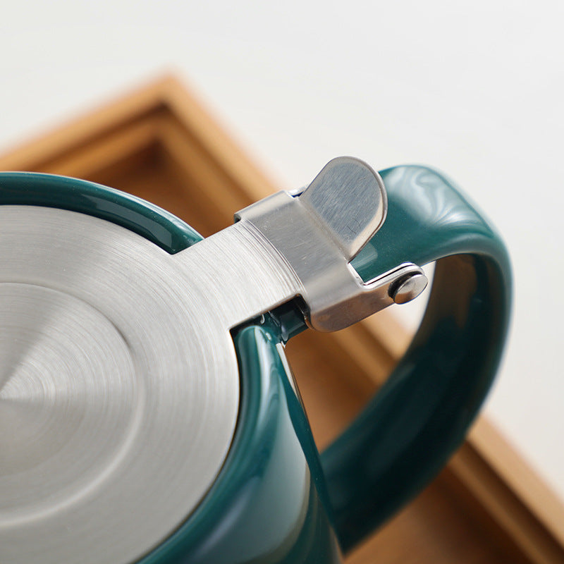 Teekanne Keramik Grün