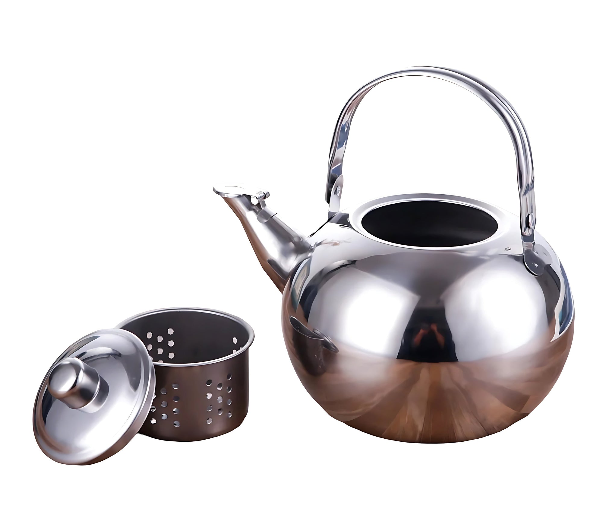 Teekanne Mit Sieb Metall