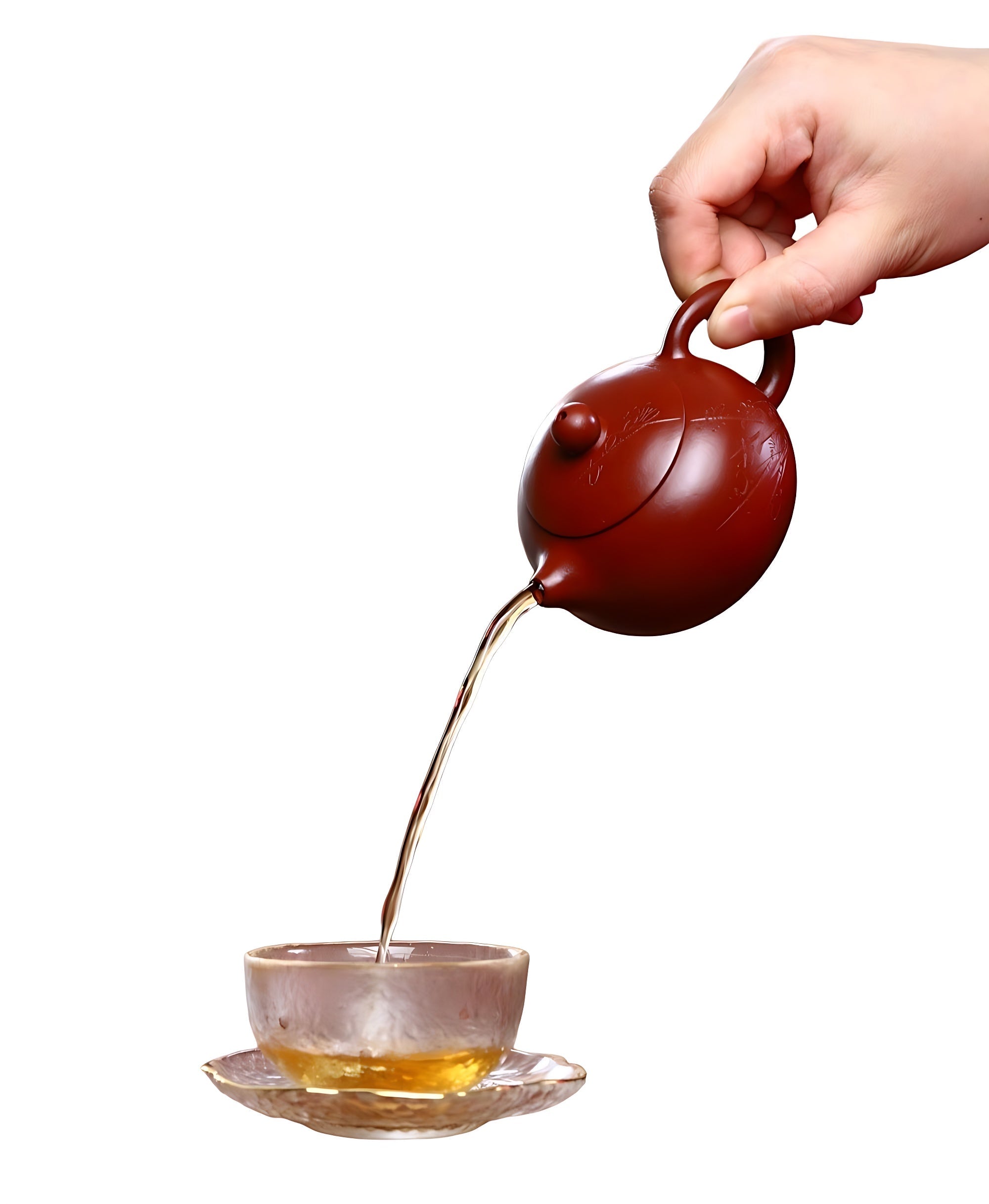 Teekanne Mit Sieb Rot