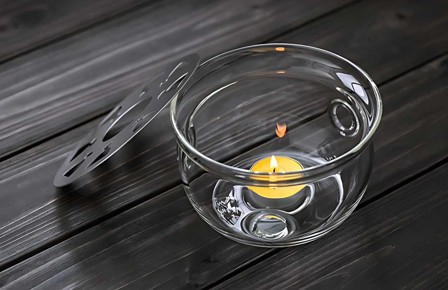 Teekanne Mit Stövchen Glas