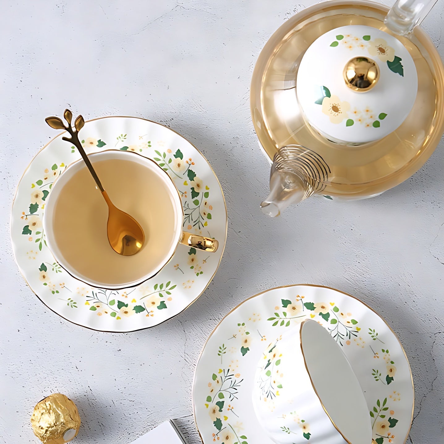 Teekanne Mit Stövchen Keramik