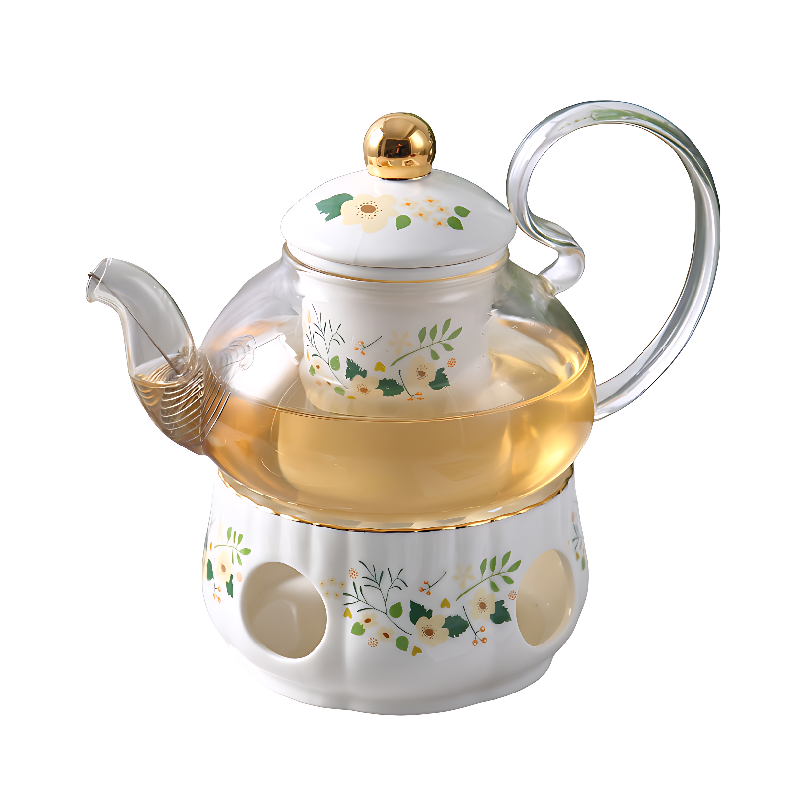 Teekanne Mit Stövchen Keramik