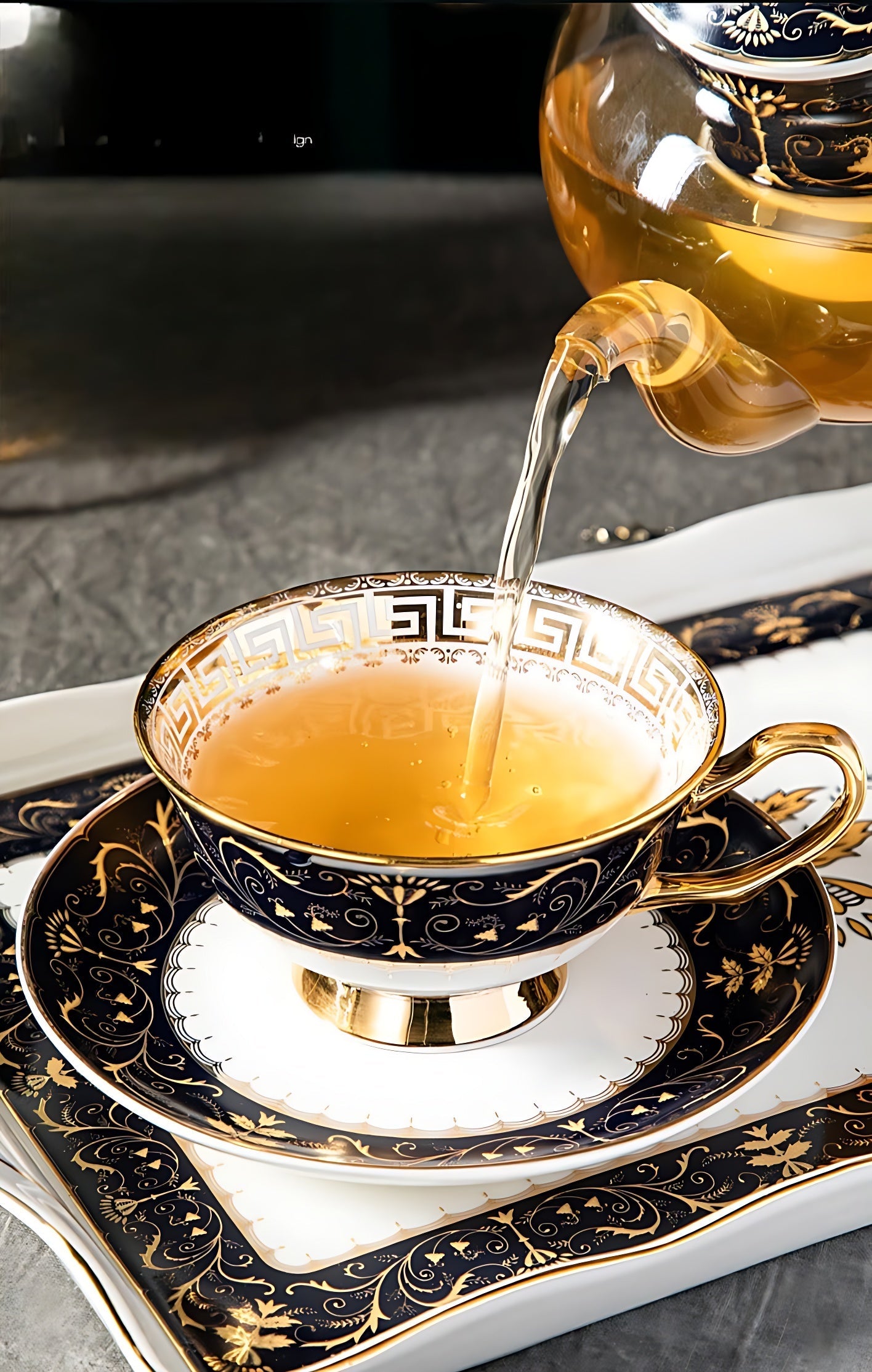 Teekanne Mit Stövchen Set