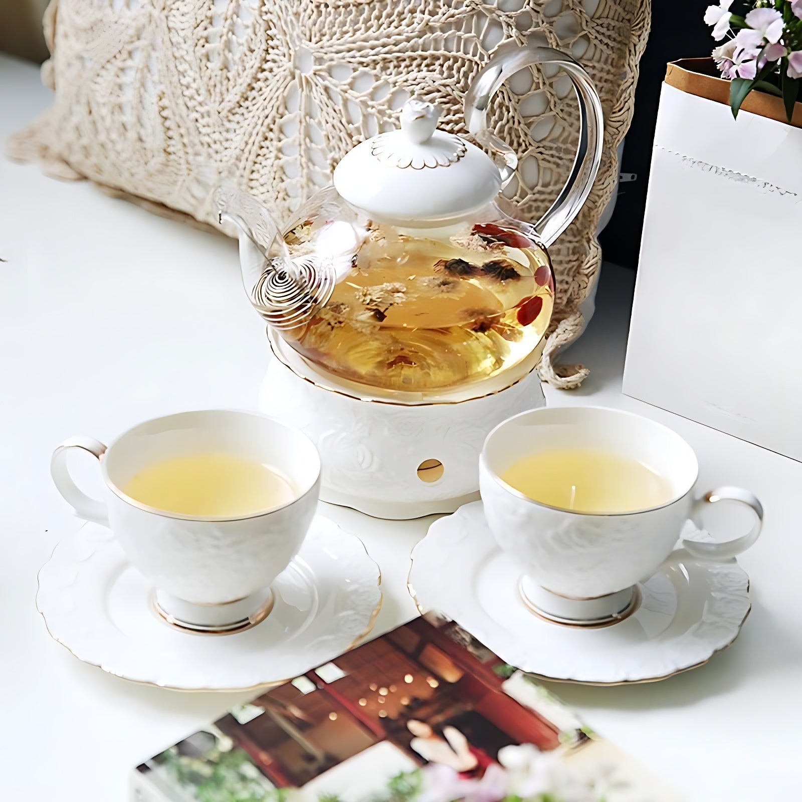 Teekanne Mit Stövchen Style