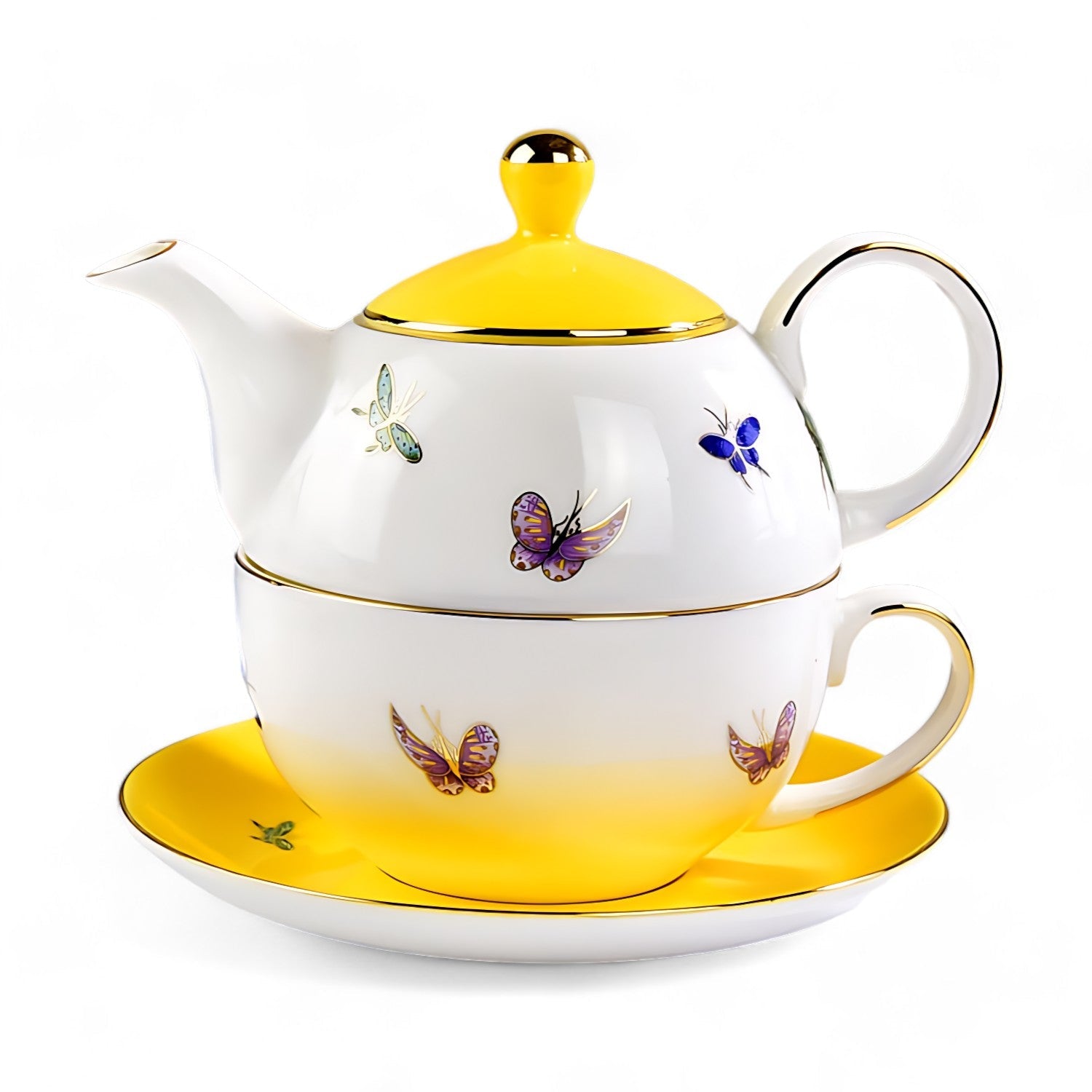 Teekanne Mit Tasse Für Eine Person