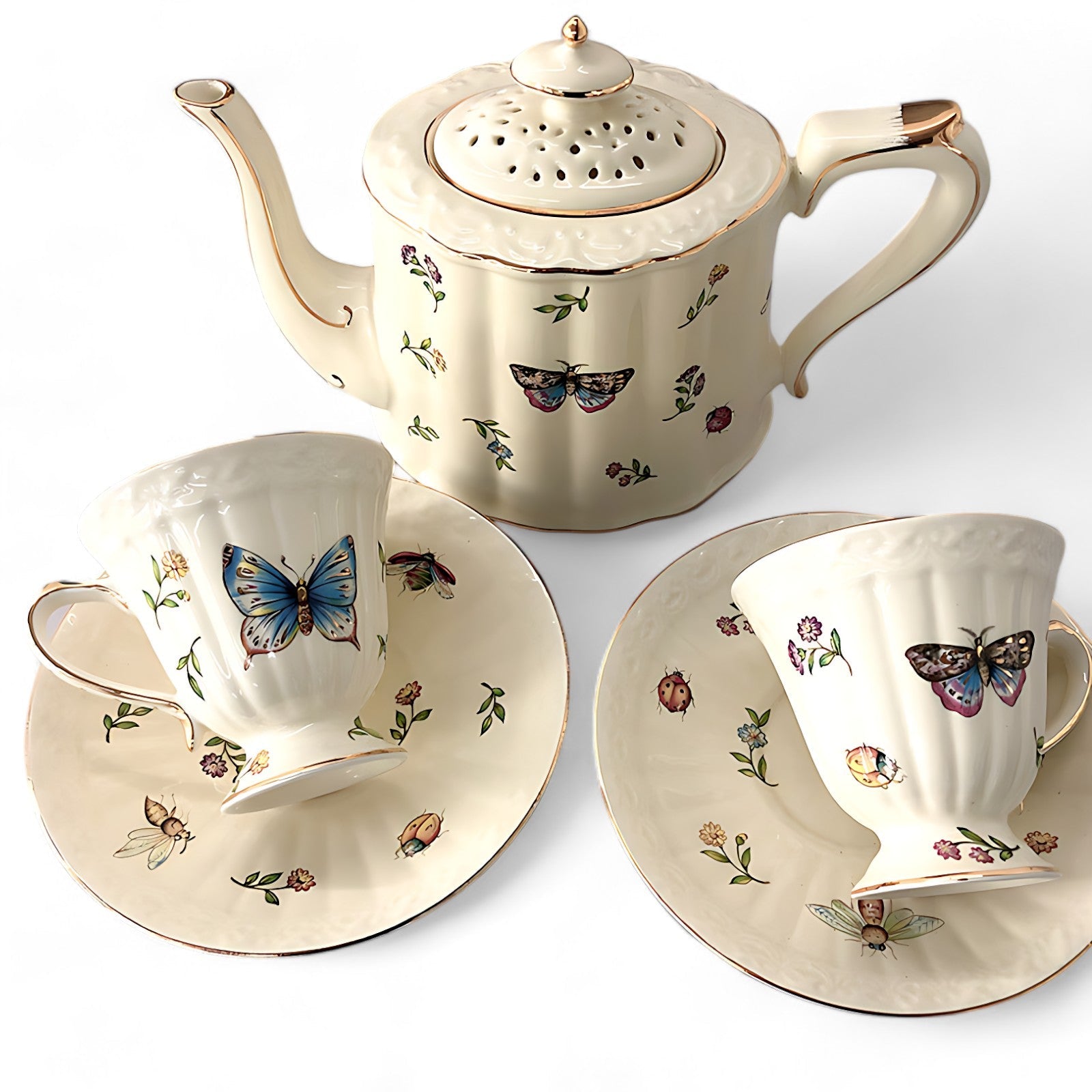 Teekanne Mit Tasse Nicht Rund