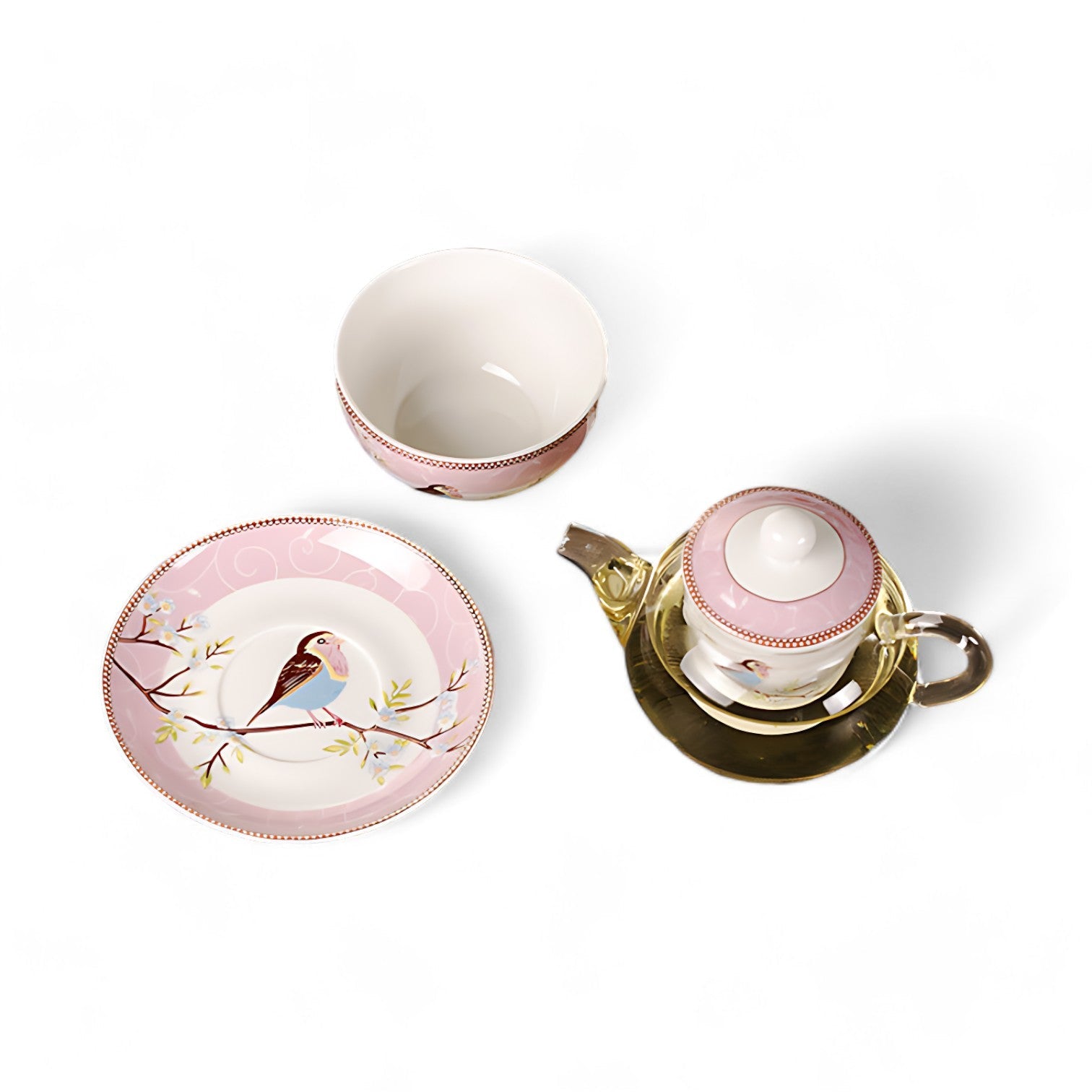 Teekanne Mit Tasse Vintage