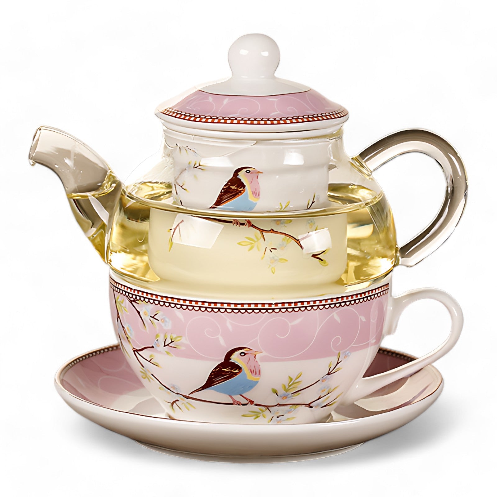 Teekanne Mit Tasse Vintage