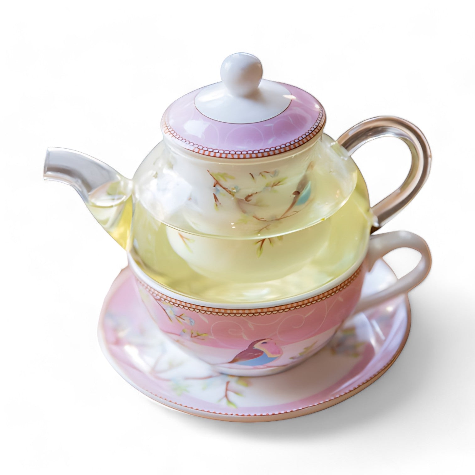 Teekanne Mit Tasse Vintage