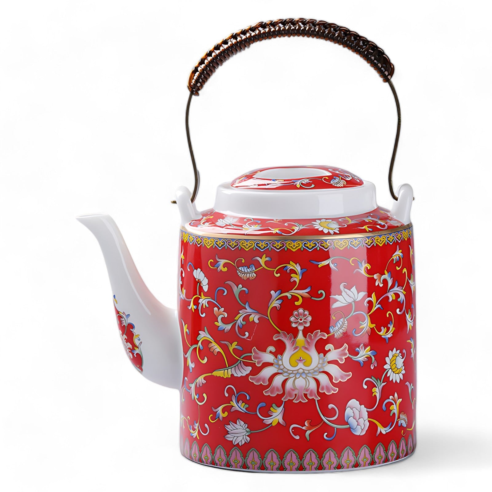 Teekanne Porzellan Isoliert