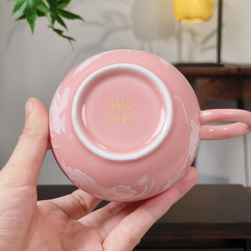 Teekanne Porzellan Rosa