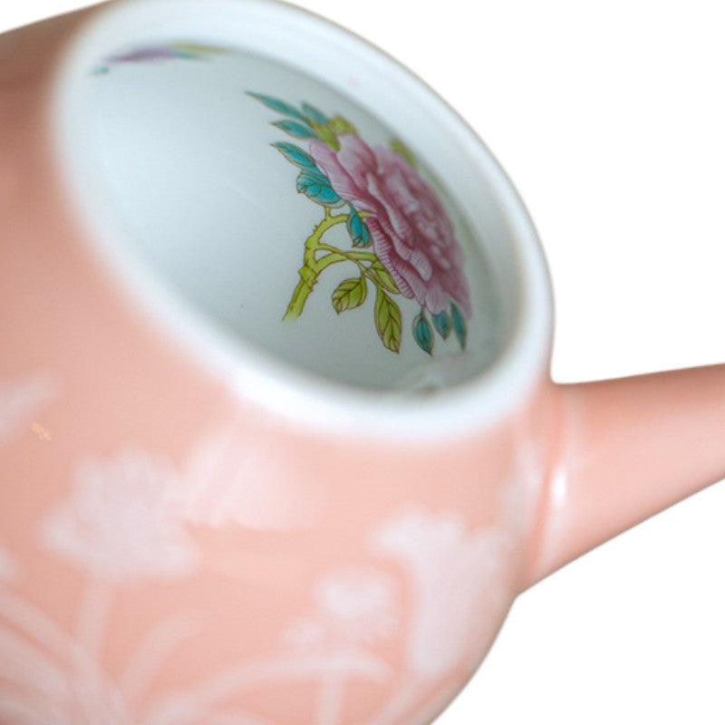 Teekanne Porzellan Rosa