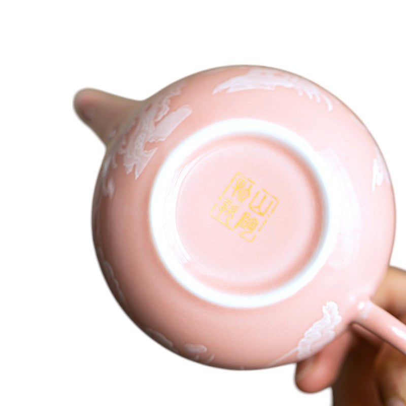 Teekanne Porzellan Rosa