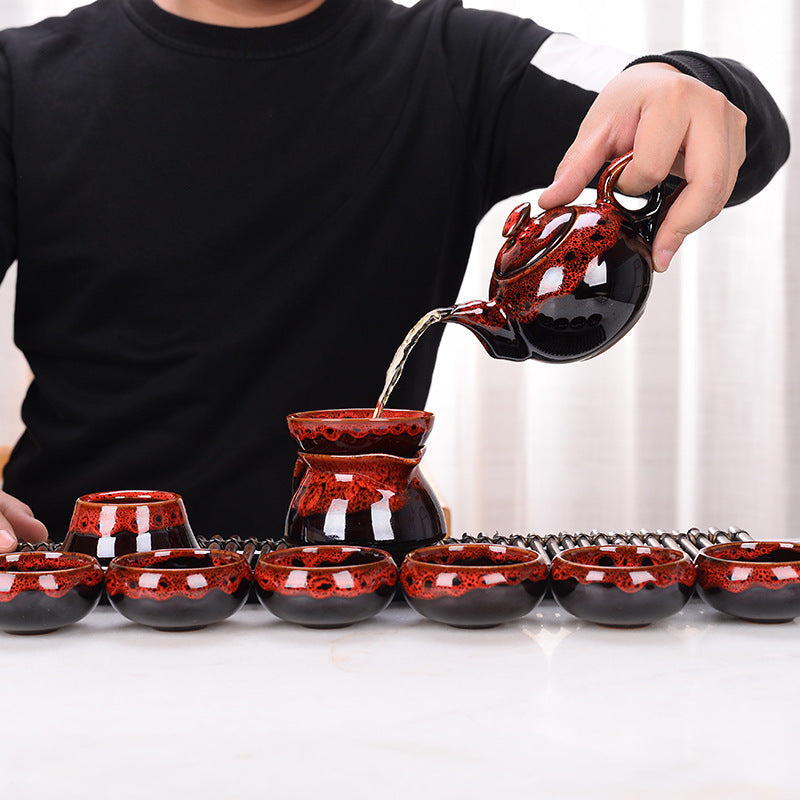 Teekanne Porzellan Schwarz