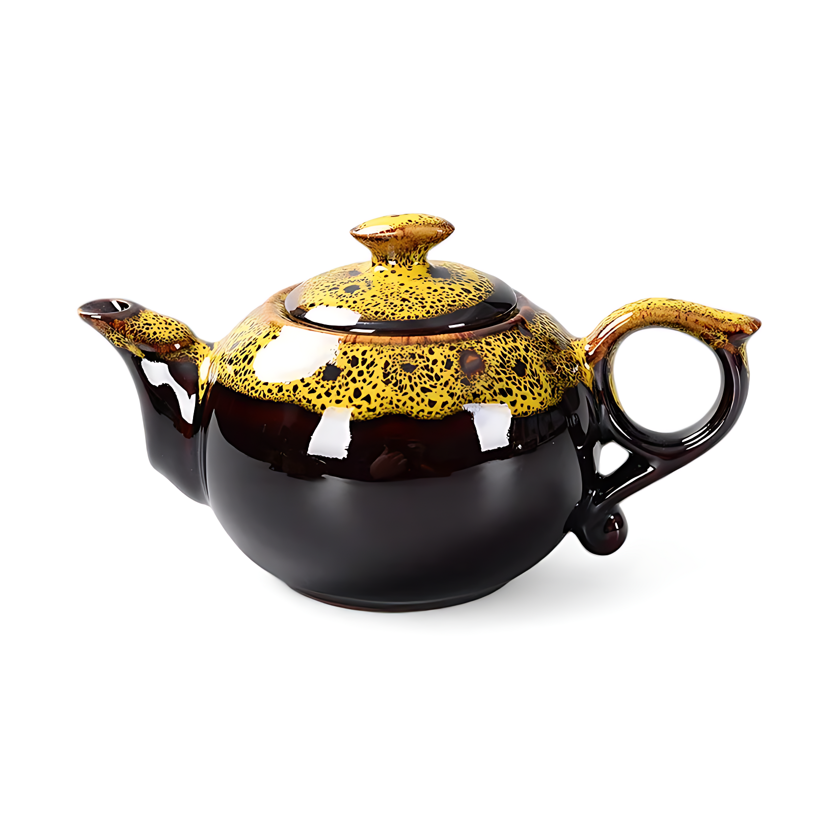 Teekanne Porzellan Schwarz