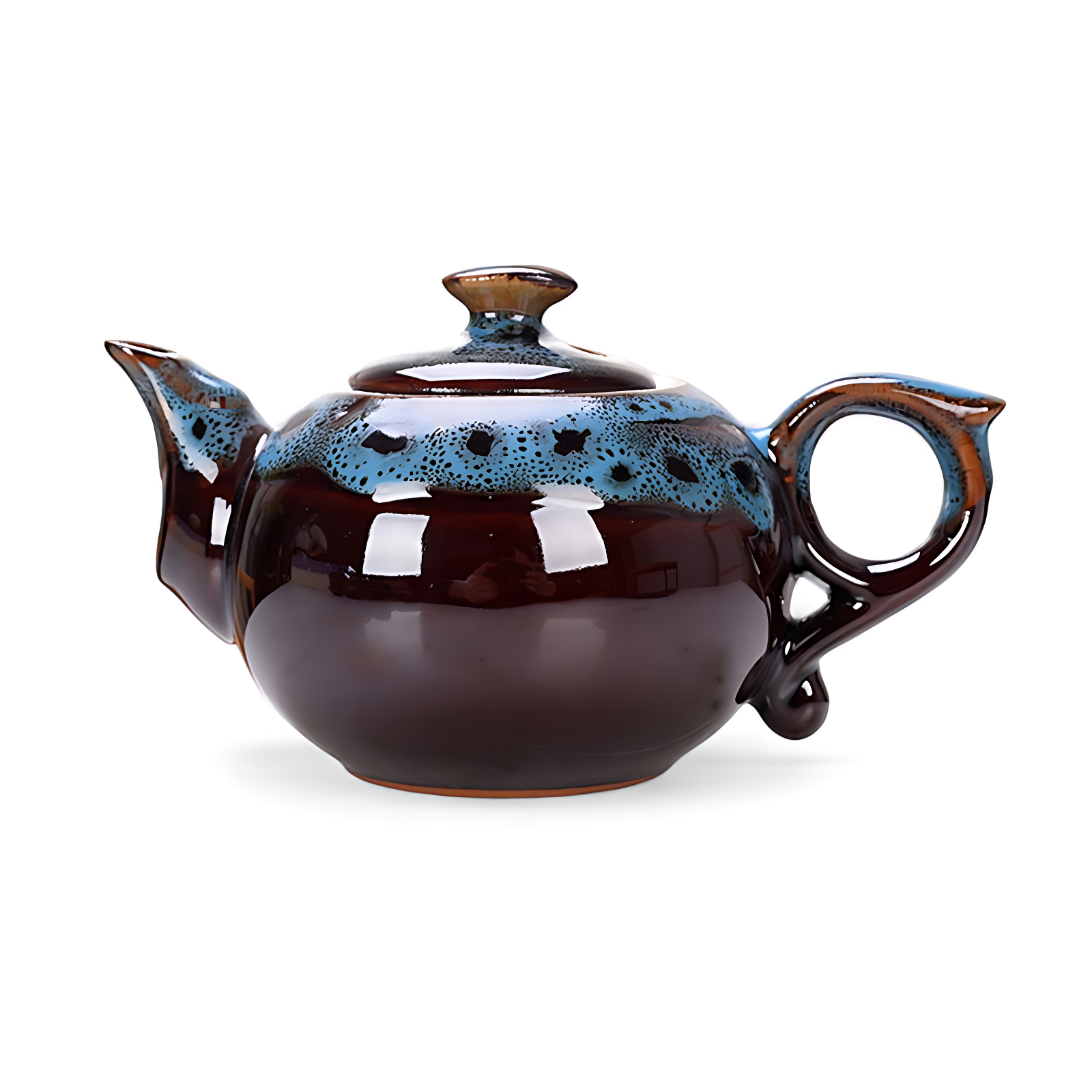 Teekanne Porzellan Schwarz