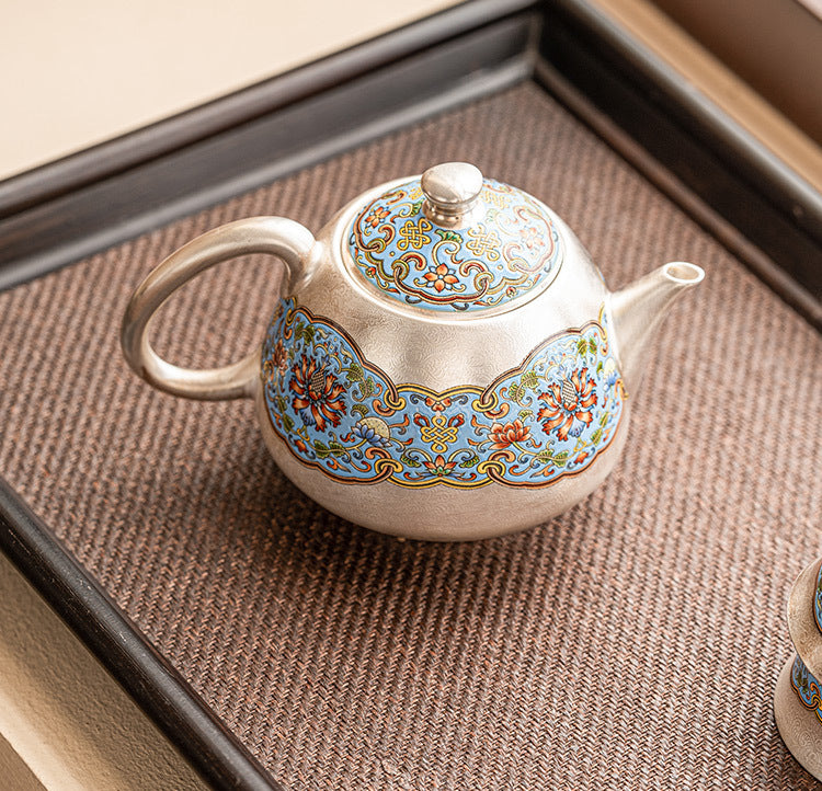 Teekannen Mit Tassen