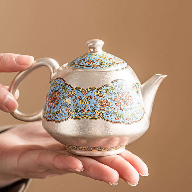 Teekannen Mit Tassen