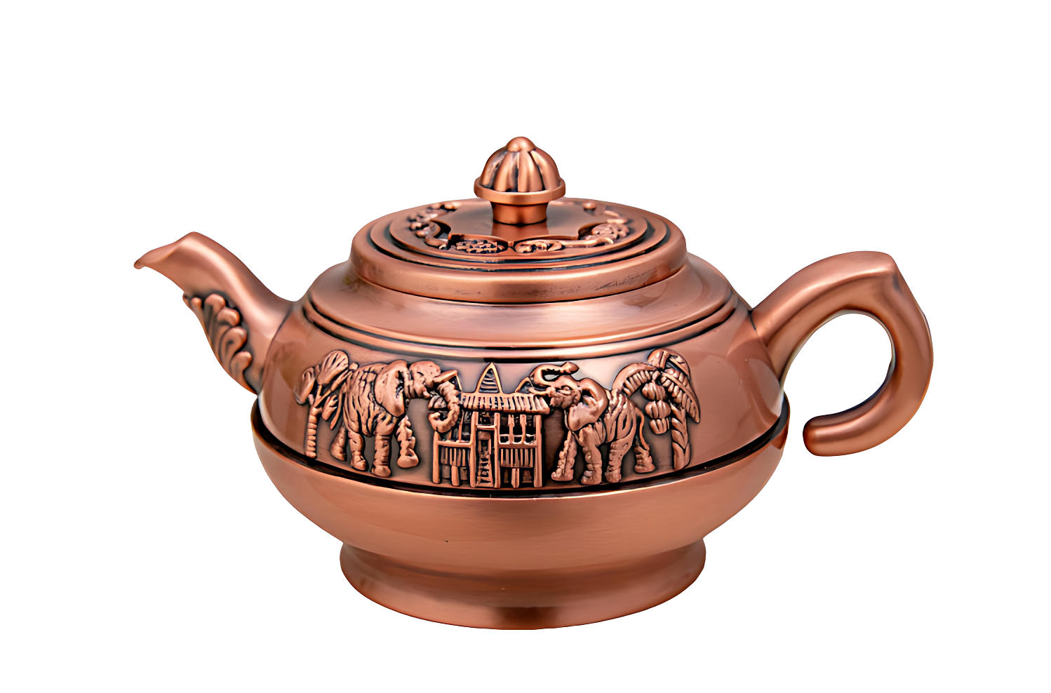 Teeservice Chinesisch Alt Braun