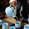 Teeservice Chinesisch Blau