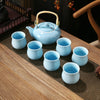 Teeservice Chinesisch Blau