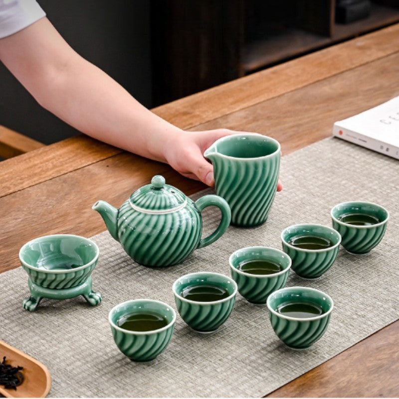 Teeservice Chinesisch Jade
