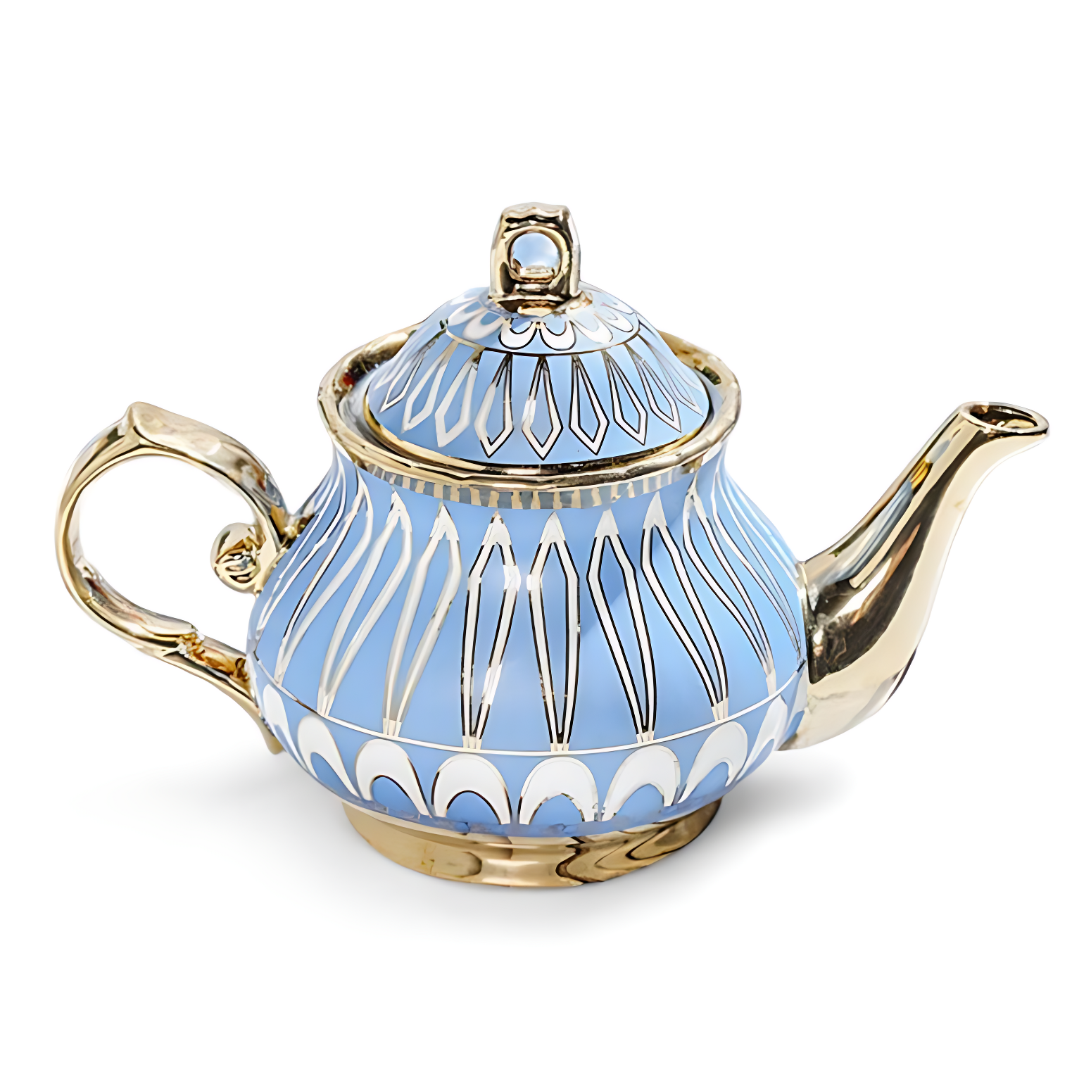 Teeservice Englisch Blau