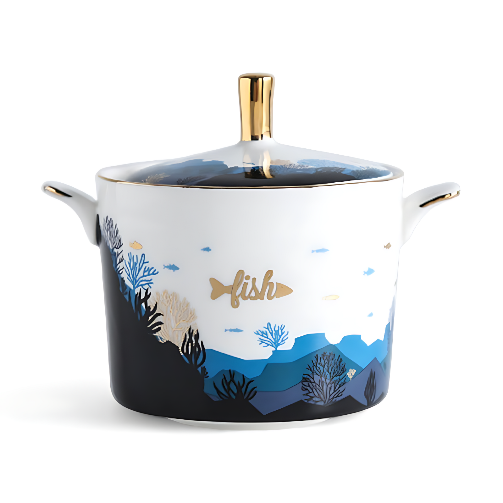 Teeservice Englisch Blau