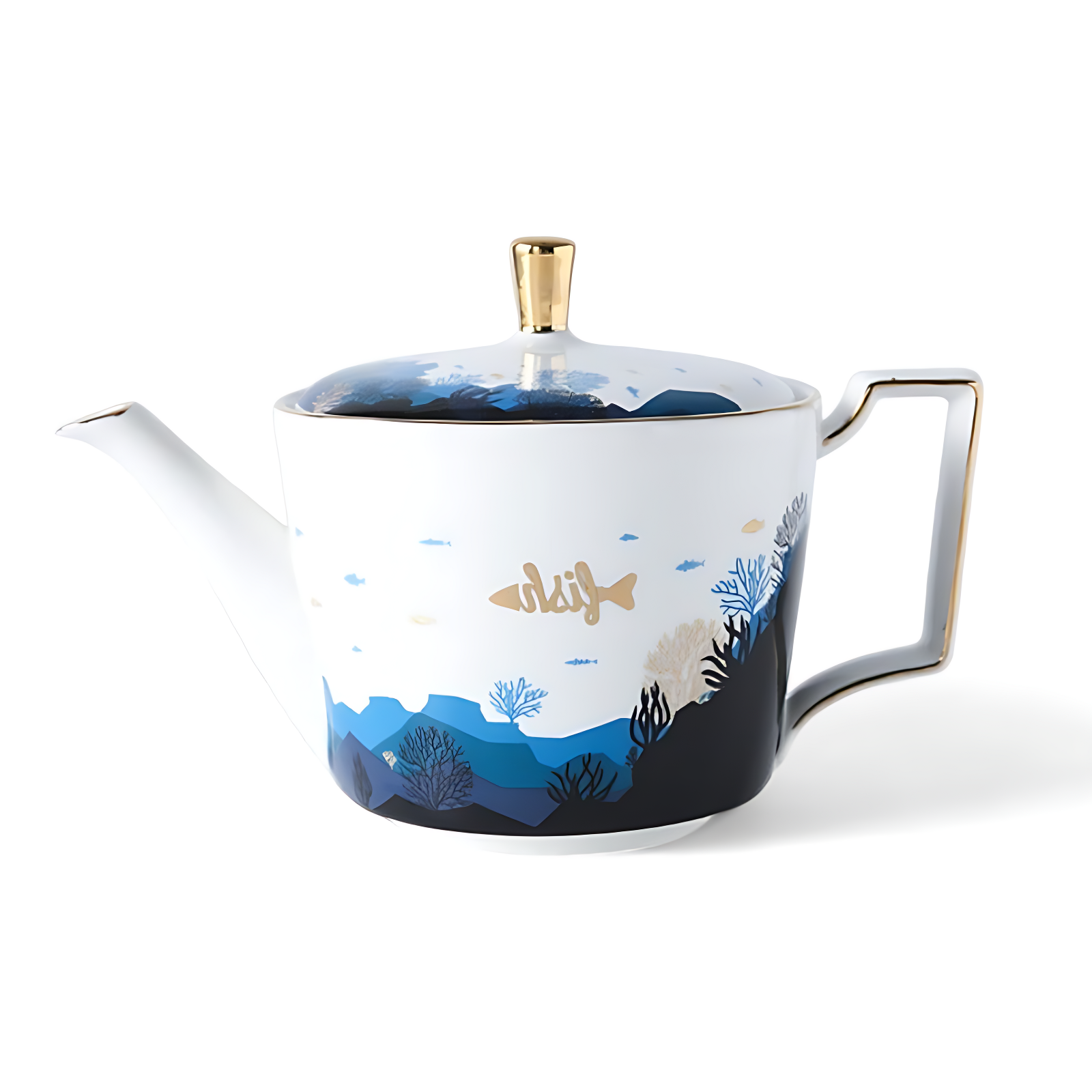 Teeservice Englisch Blau