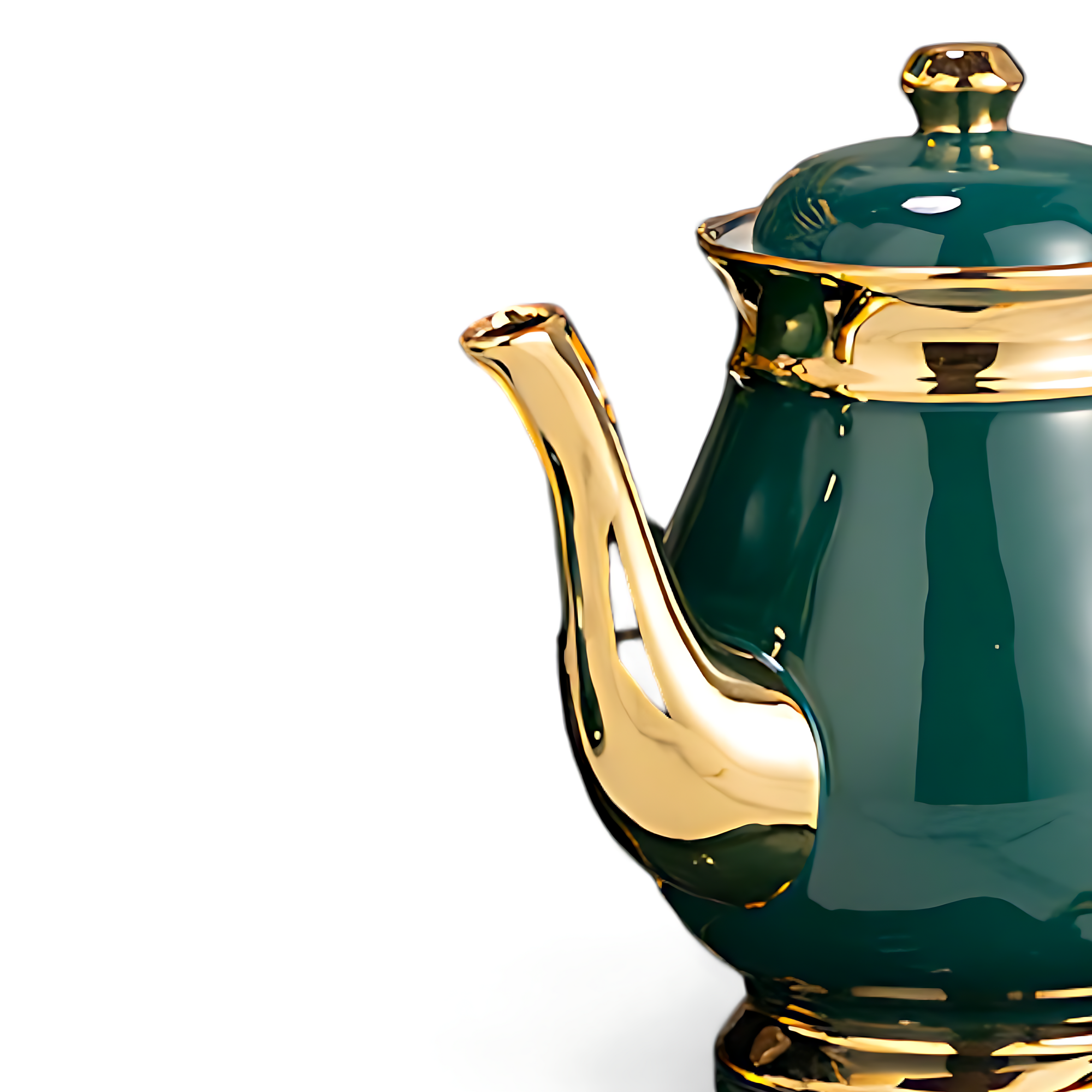 Teeservice Englisch Grün