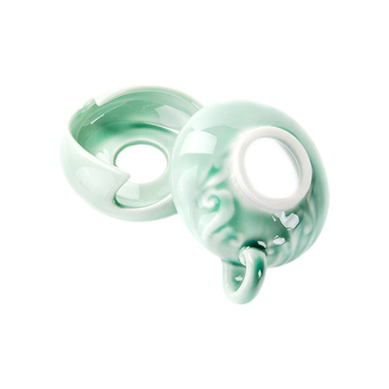 Teeservice Porzellan Dekor Blau